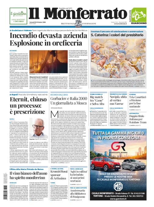 Il Monferrato - Edizione 80 del 30/10/2026